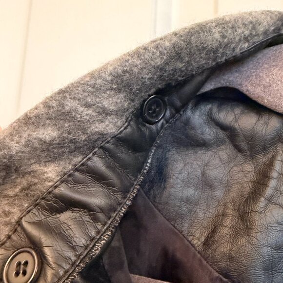 J2 Black Faux Leather Moto Jacket Size Large - Picture 4 of 10